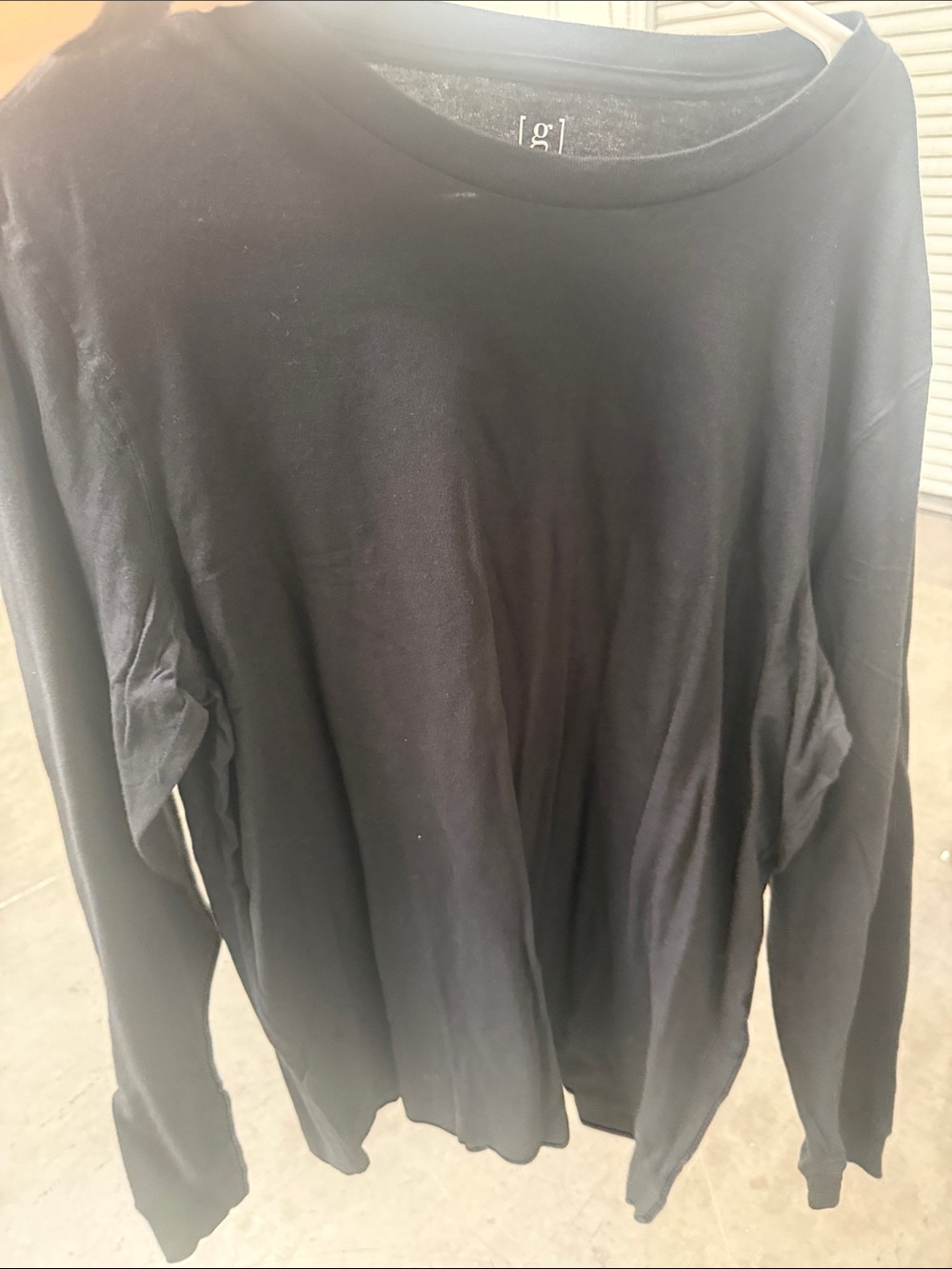 George Black Long-Sleeve Crewneck Shirt